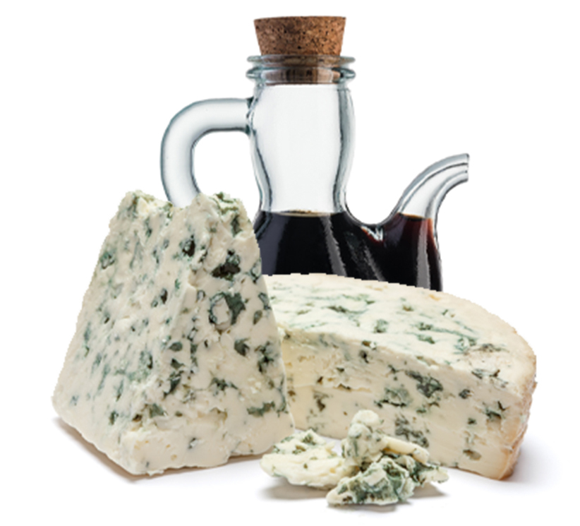 blue cheese and vinegar